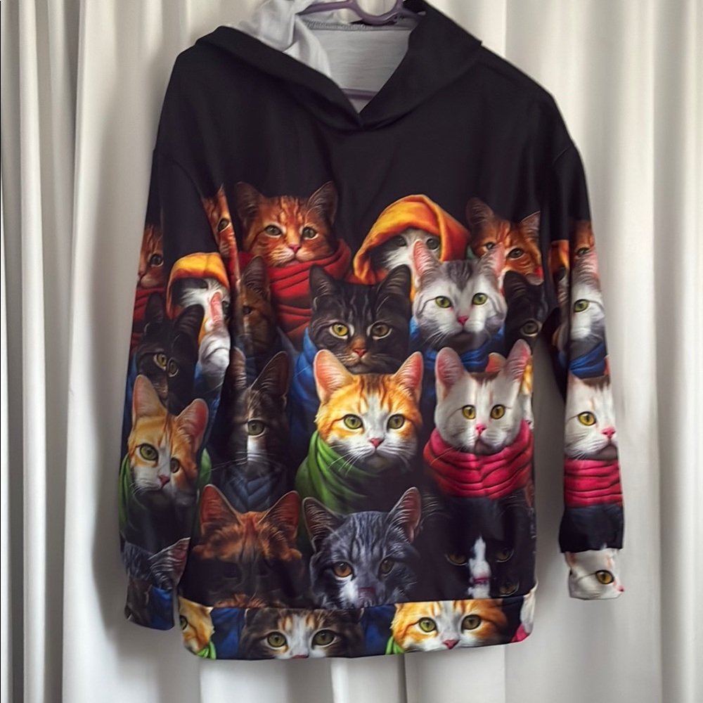 Colorful Cat Hoodie